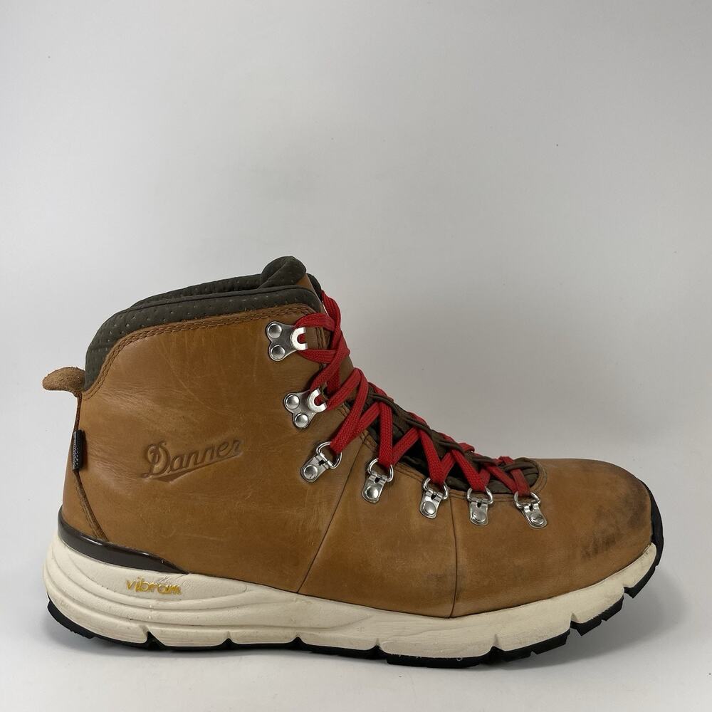 Danner Mountain 600 Leather Tan 4.5" Waterproof Hiking Boots Mens Size 11 Vibram